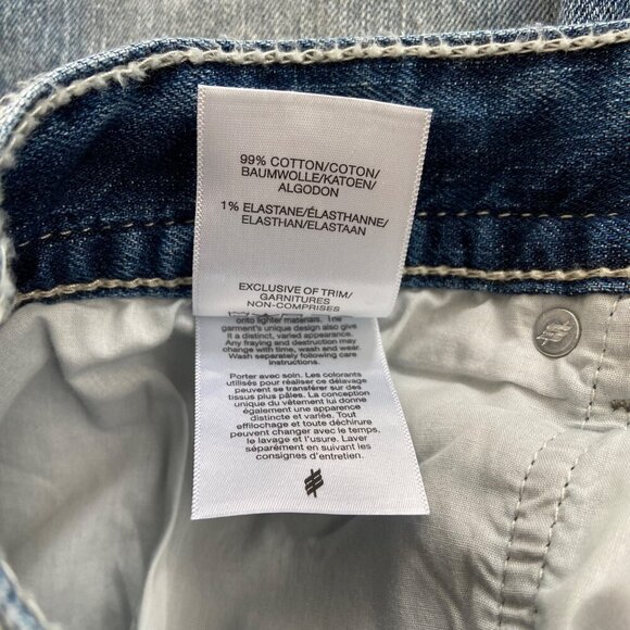 Silver Jeans Co. Eddie Mens relaxed fit lightweight Denim Jeans size 36 raw hems - Picture 6 of 10